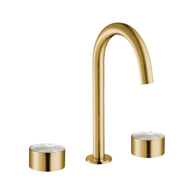 MAIER 82075J Bespoke Wide Spread Lav Plain Handle and Mother of Pearl White Inlay Secondary image