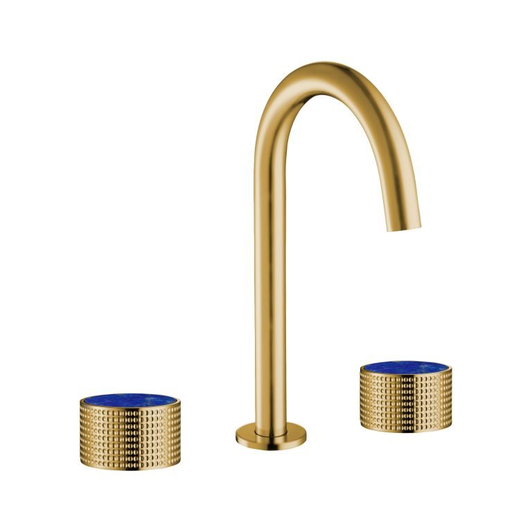 MAIER 82075J Bespoke Wide Spread Lav Dots Handle and Lapis Iazuli Inlay Secondary image