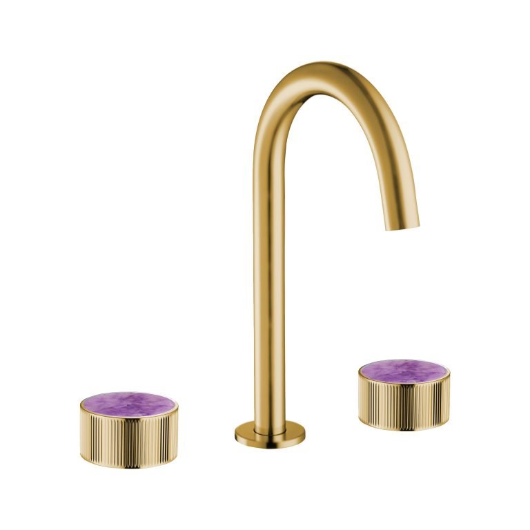 MAIER 82075J Bespoke Wide Spread Lav Stripes Handle and Amethyst Inlay Secondary image