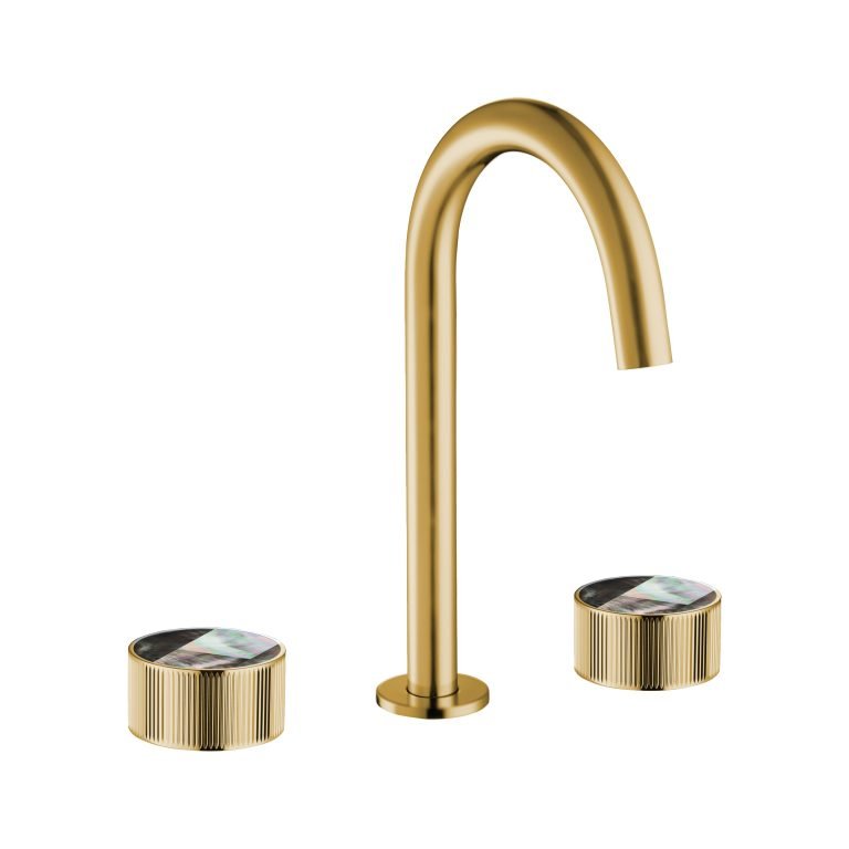 MAIER 82075J Bespoke Wide Spread Lav Stripes Handle and Mother of Pearl Grey Inlay Secondary image