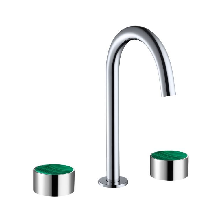MAIER 82075J Bespoke Wide Spread Lav Plain Handle and Malachite Inlay Main image