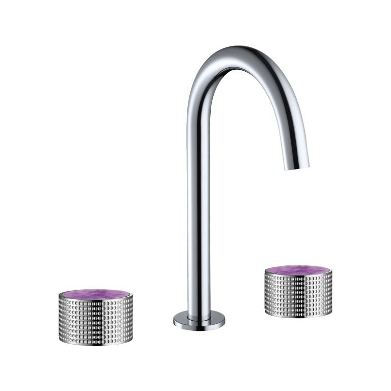 MAIER 82075J Bespoke Wide Spread Lav Dots Handle and Amethyst Inlay Main image