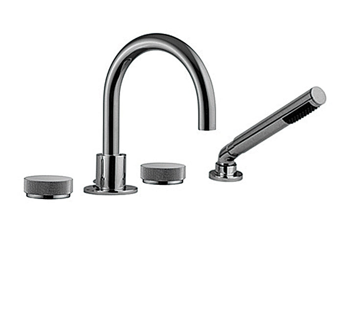 CABANO 82304 4 Piece deck mount tub filler with hand spray Main image