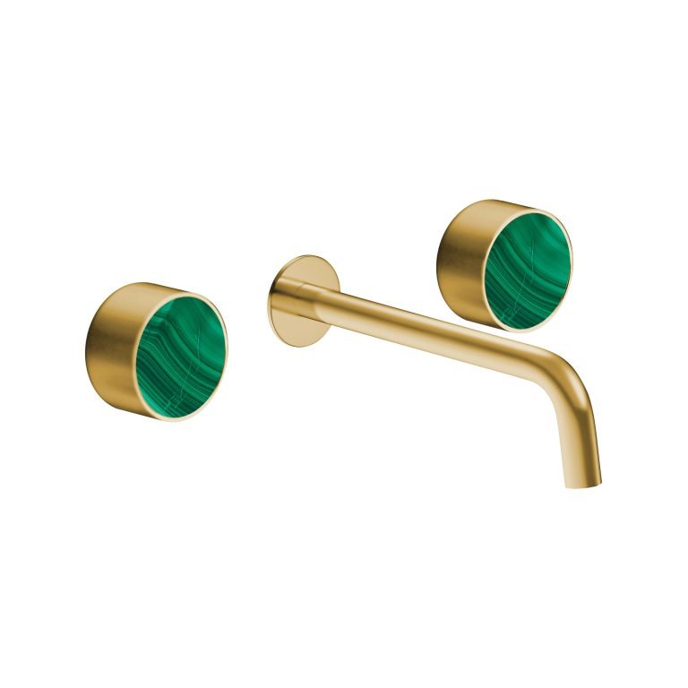 MAIER 82307 Bespoke Wallmount Lav Plain Handle and Malachite Inlay Secondary image