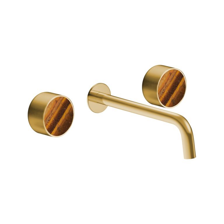 MAIER 82307 Bespoke Wallmount Lav Plain Handle and Tiger Eye Inlay Secondary image
