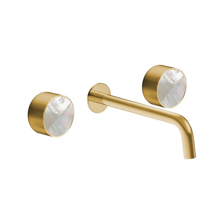 MAIER 82307 Bespoke Wallmount Lav Plain Handle and Mother of Pearl White Inlay