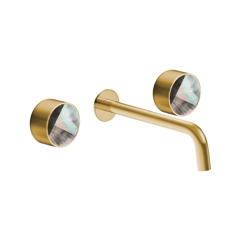 MAIER 82307 Bespoke Wallmount Lav Plain Handle and Mother of Pearl Grey Inlay