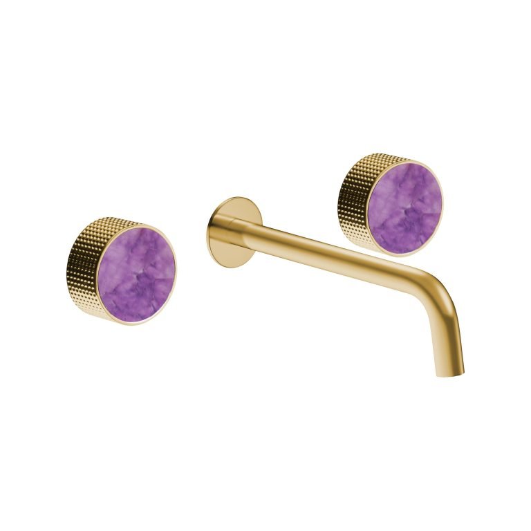 MAIER 82307 Bespoke Wallmount Lav Dots Handle and Amethyst Inlay Secondary image
