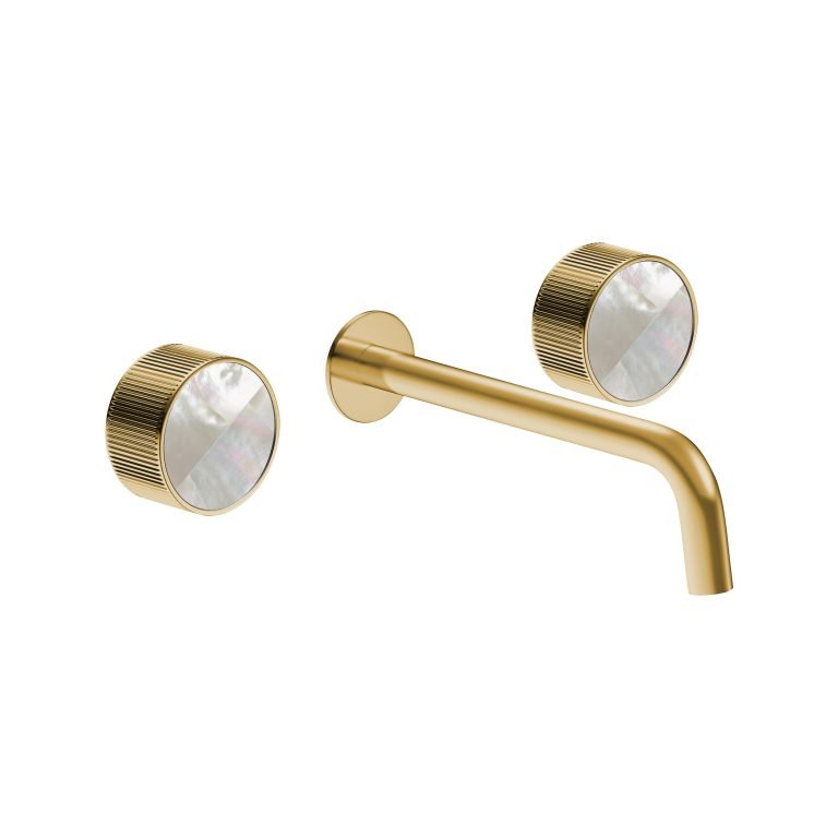 MAIER 82307 Bespoke Wallmount Lav Stripes Handle and Mother of Pearl White Inlay Secondary image