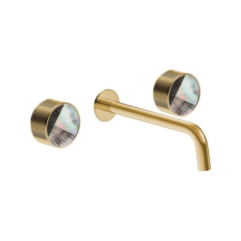 MAIER 82307 Bespoke Wallmount Lav Stripes Handle and Mother of Pearl Grey Inlay Secondary image
