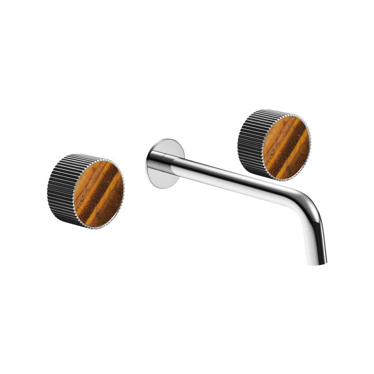 MAIER 82307 Bespoke Wallmount Lav Curved Handle and Tiger Eye Inlay Main image