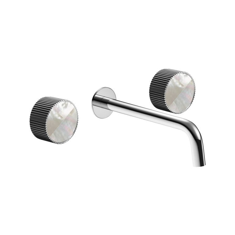 MAIER 82307 Bespoke Wallmount Lav Curved Handle and Mother of Pearl White Inlay Main image