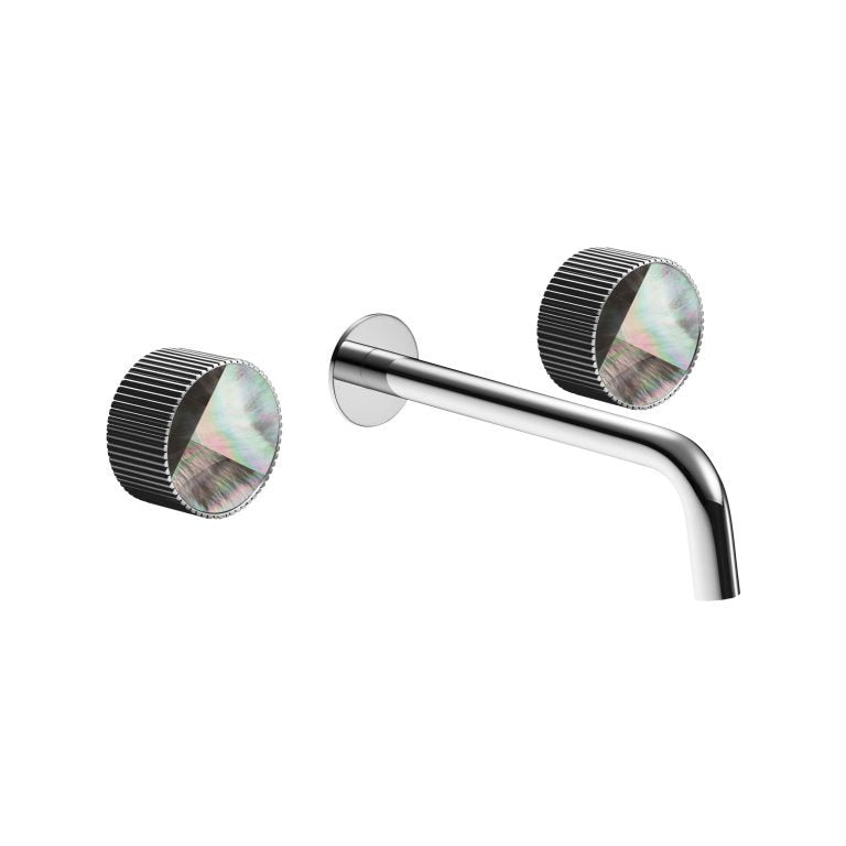 MAIER 82307 Bespoke Wallmount Lav Curved Handle and Mother of Pearl Grey Inlay Main image