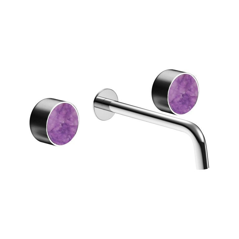 MAIER 82307 Bespoke Wallmount Lav Plain Handle and Amethyst Inlay Main image