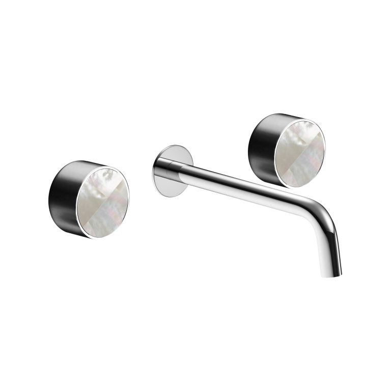 MAIER 82307 Bespoke Wallmount Lav Plain Handle and Mother of Pearl White Inlay Main image