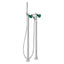 MAIER 82512 Bespoke Floor Mount Tub Filler Plain Handle and Malachite Inlay