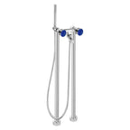 MAIER 82512 Bespoke Floor Mount Tub Filler Stripes Handle and Lapis Iazuli Inlay
