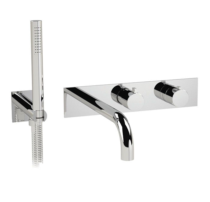 CABANO 89341T Thermostatic wall mount tub faucet with spray Main image