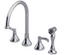 RUBINET 8AETSL Etruscan Widespread Kitchen Set with Hand Spray