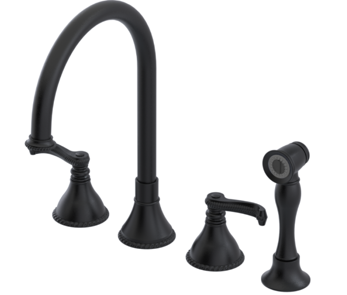 RUBINET 8AETSL Etruscan Widespread Kitchen Set with Hand Spray Secondary image