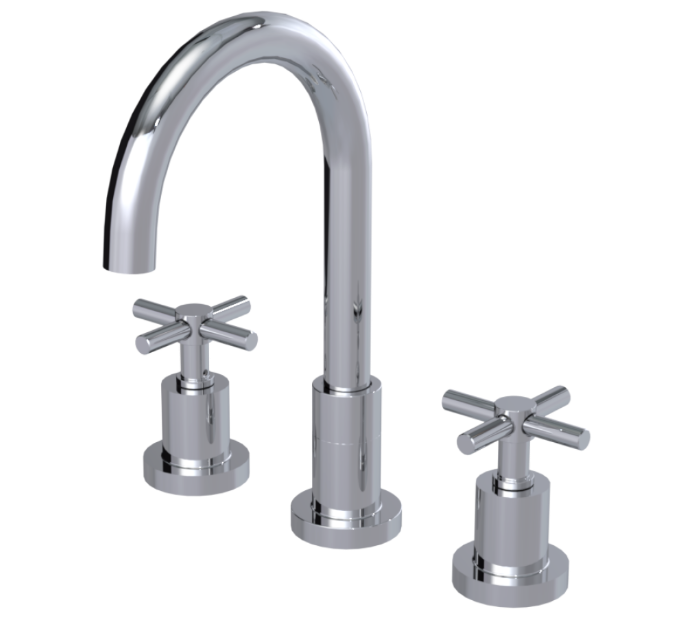RUBINET 8AGLC Genesis Widespread Kitchen Set with LaSalle Spout Main image