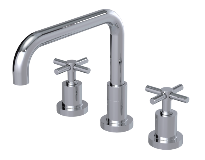 RUBINET 8AGNC Genesis Widespread Kitchen Set