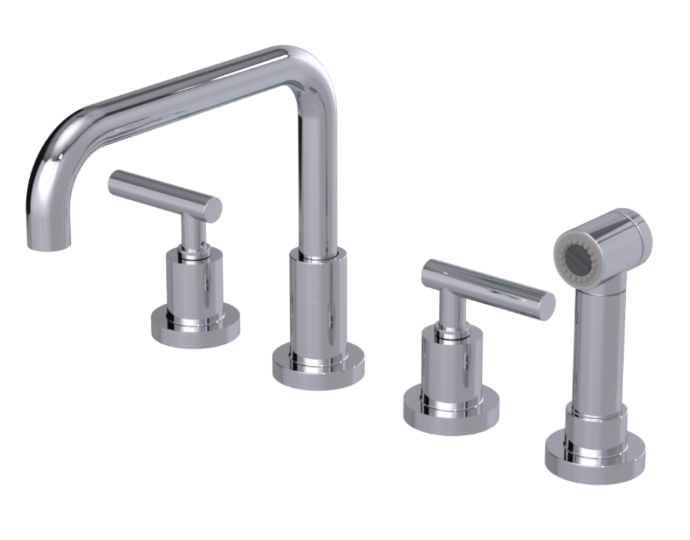 RUBINET 8AGNSL Genesis Widespread Kitchen Set with Hand Spray