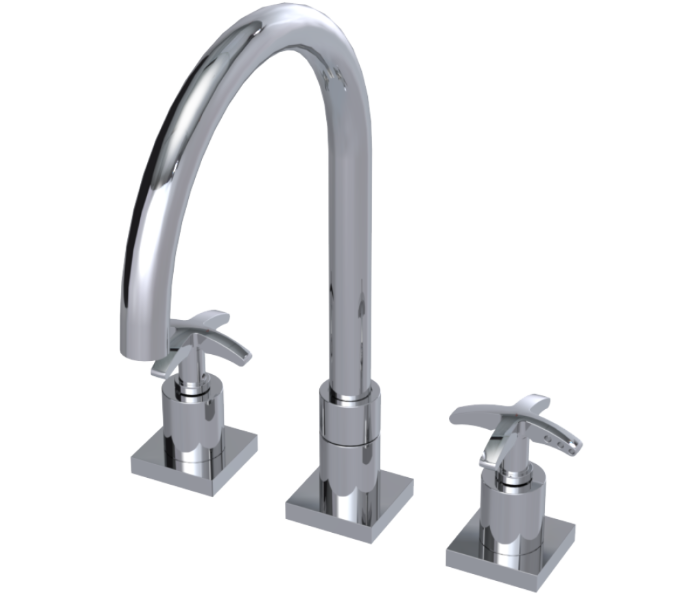 RUBINET 8ALAC LaSalle Widespread Kitchen Set