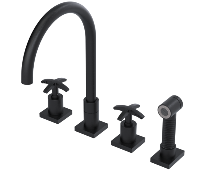 RUBINET 8ALASC LaSalle Widespread Kitchen Set with Hand Spray