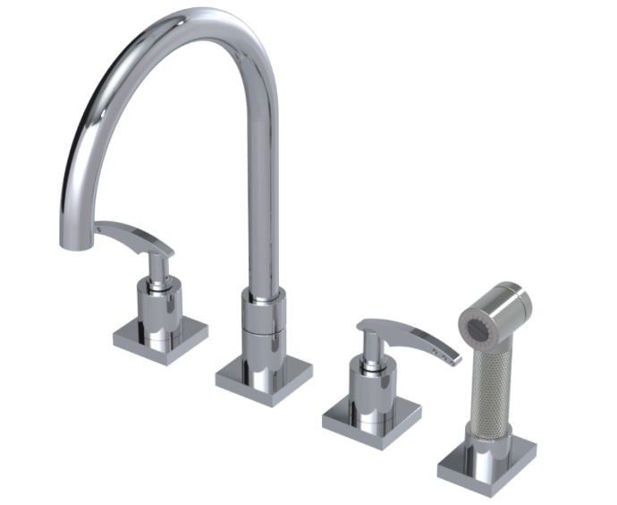 RUBINET 8ALASL LaSalle Widespread Kitchen Set with Hand Spray