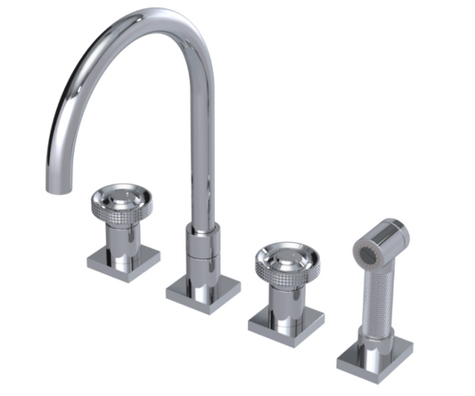 RUBINET 8ALASR LaSalle Widespread Kitchen Set with Hand Spray