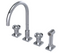 RUBINET 8ALASR LaSalle Widespread Kitchen Set with Hand Spray