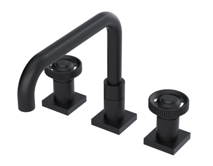 RUBINET 8ALGR LaSalle Widespread Kitchen Set with Genesis Spout