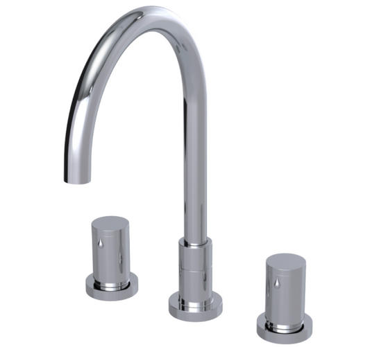 RUBINET 8ANVR Nouveau Widespread Kitchen Set