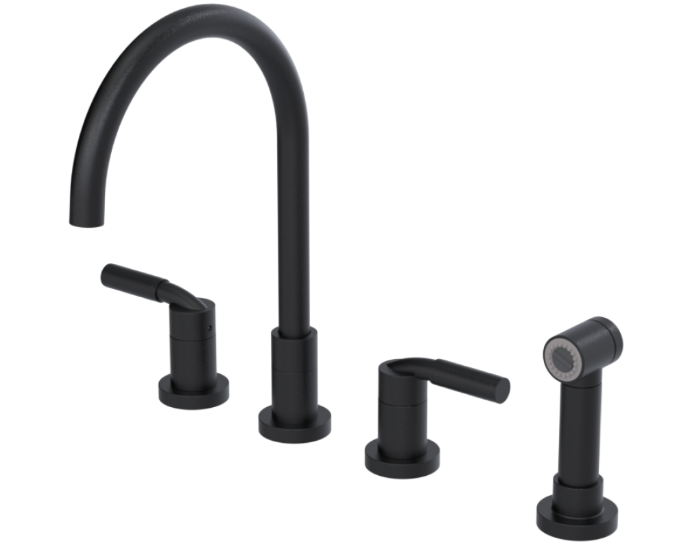 RUBINET 8ANVSL Nouveau Widespread Kitchen Set with Hand Spray