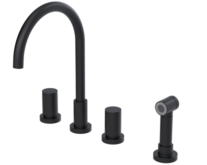 RUBINET 8ANVSR Nouveau Widespread Kitchen Set with Hand Spray Secondary image