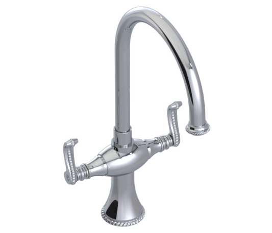 RUBINET 8DETL Etruscan Two Handle Single Hole Kitchen Set