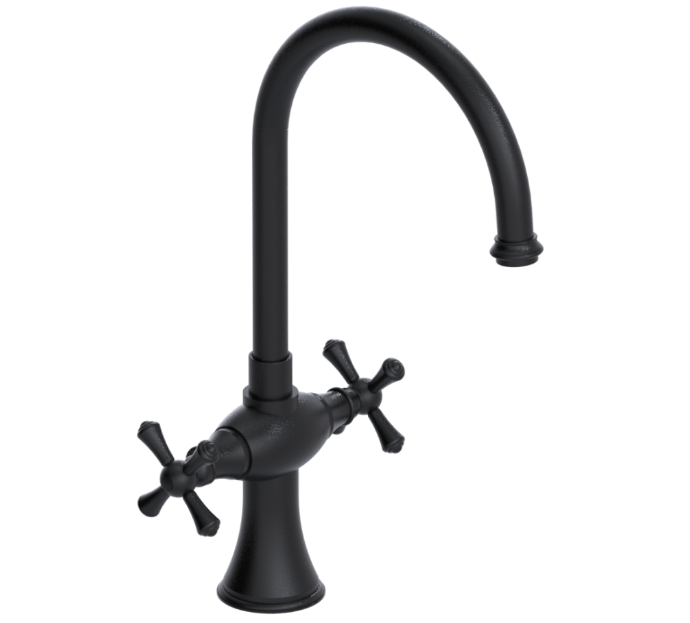 RUBINET 8DFMC Jasmin Two Handle Single Hole Kitchen Set