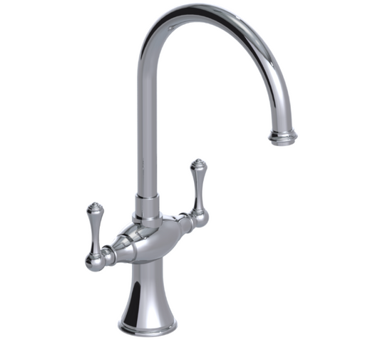 RUBINET 8DFML Jasmin Two Handle Single Hole Kitchen Set