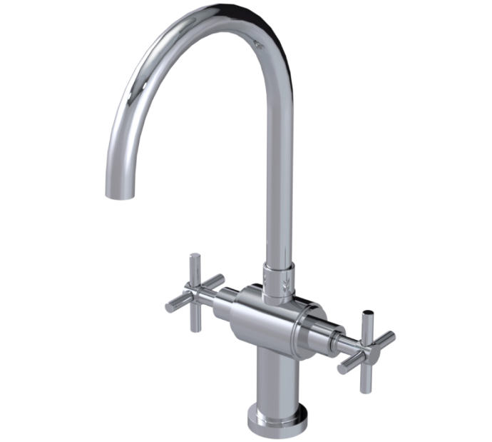 RUBINET 8DGLC Genesis Two Handle Single Hole Kitchen Set with LaSalle Spout Main image