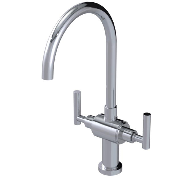 RUBINET 8DGLL Genesis Two Handle Single Hole Kitchen Set with LaSalle Spout