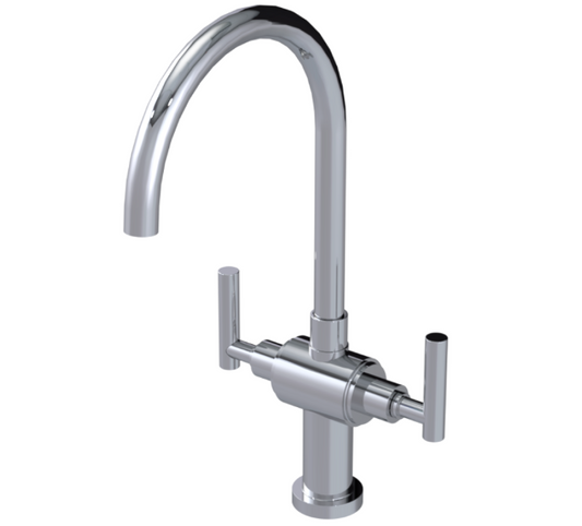 RUBINET 8DGLL Genesis Two Handle Single Hole Kitchen Set with LaSalle Spout