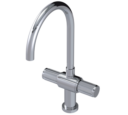 RUBINET 8DHOR H2O Two Handle Single Hole Kitchen Set