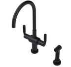 RUBINET 8DHOSL H2O Two Handle Single Hole Kitchen Set with Hand Spray