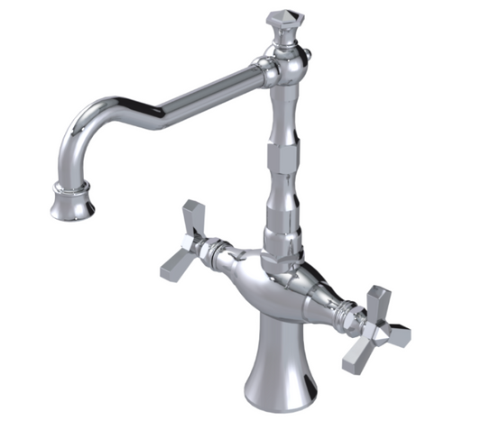 RUBINET 8DHXC Hexis Two Handle Single Hole Kitchen Set