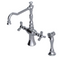 RUBINET 8DHXSC Hexis Two Handle Single Hole Kitchen Set with Hand Spray
