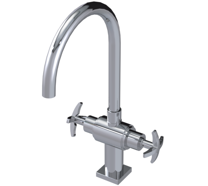 RUBINET 8DLAC LaSalle Two Handle Single Hole Kitchen Set Main image