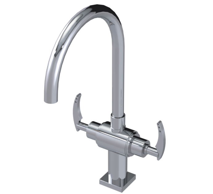 RUBINET 8DLAL LaSalle Two Handle Single Hole Kitchen Set Main image