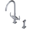 RUBINET 8DLASL LaSalle Two Handle Single Hole Kitchen Set with Hand Spray