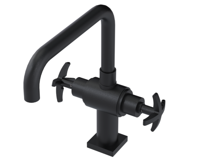 RUBINET 8DLGC LaSalle Two Handle Single Hole Kitchen Set with Genesis Spout